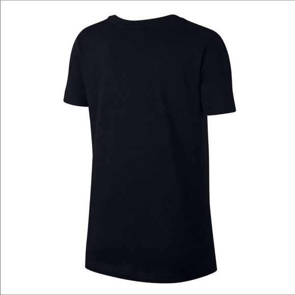 Nike Black/Gold Metallic Print Short Sleeve Tees - Picture 4 of 4